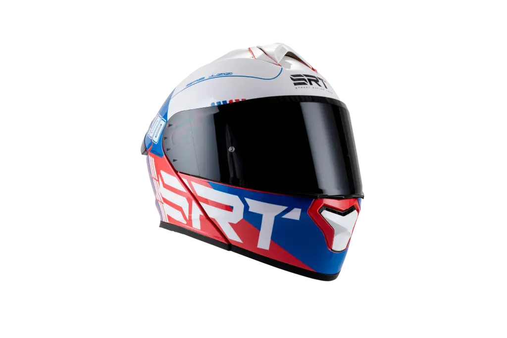 MOTO GP 100 MATTE WHITE/BLUE/RED