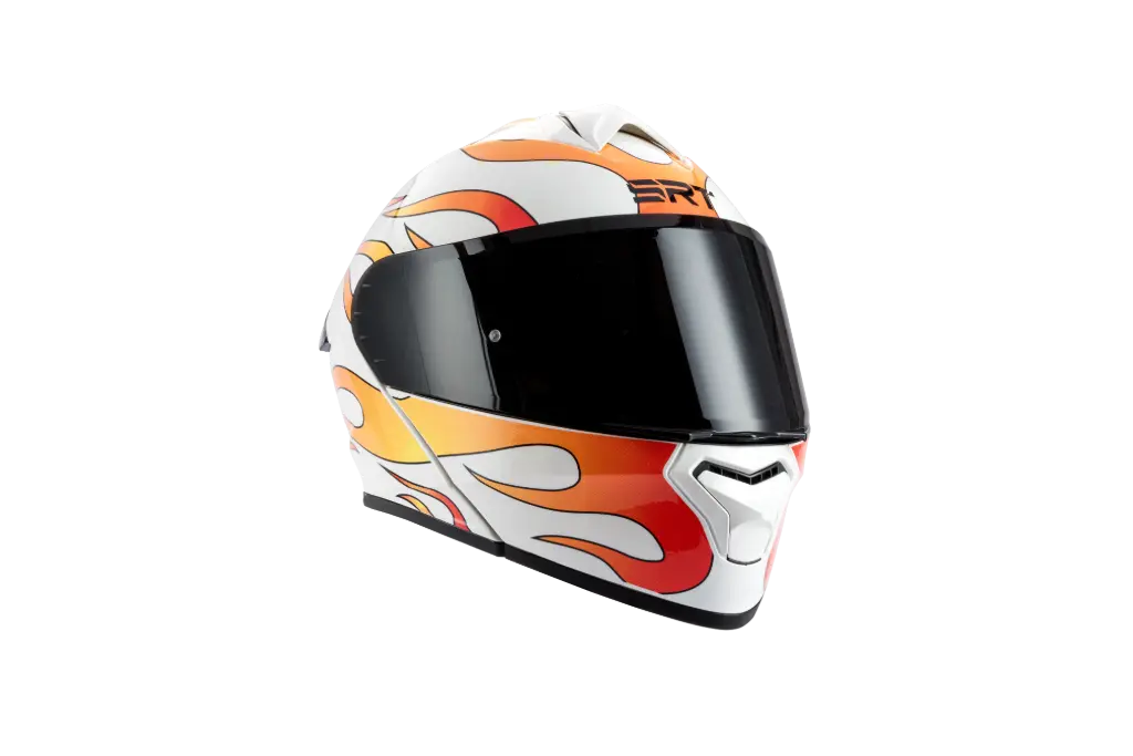 MOTO GP FLAMES WHITE